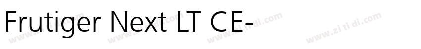 Frutiger Next LT CE字体转换